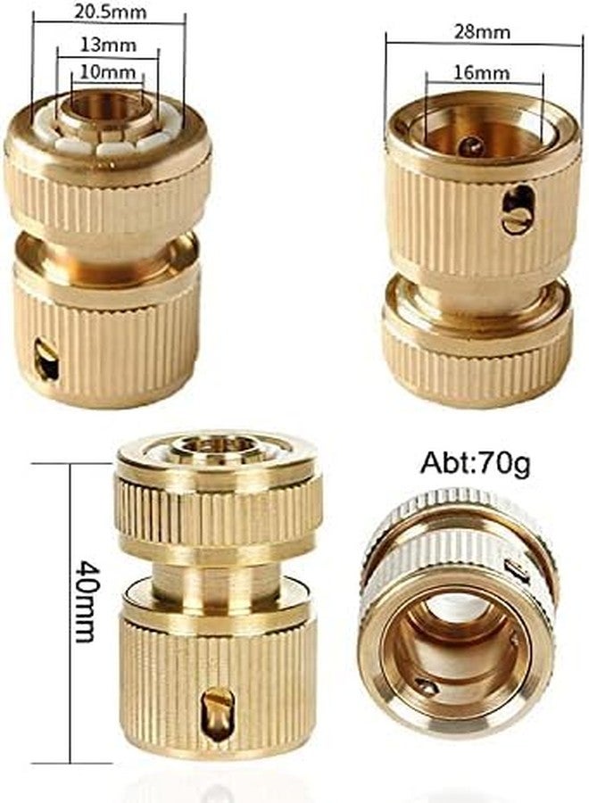 CRAZYABBS 4Pcs Tap Connector, Brass Pipe Connector for Tap, Garden Hose Quick Connectors, 1/2 & 3/4 Inch Faucet Adapter Tap Connector Sets for Garden Bathroom Kitchen Outdoors - Image 3